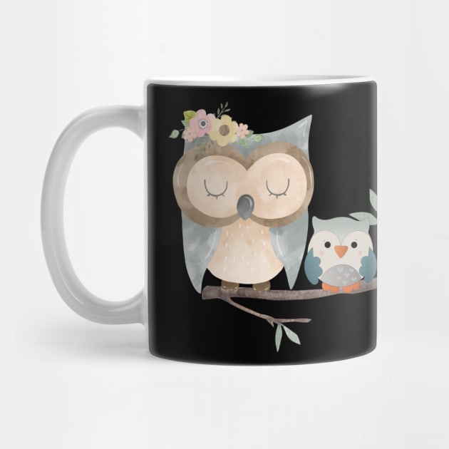 Mother-Baby Owls by B&C Fashion